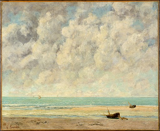 Gustave COURBET, The Calm Sea, 1869, Wikipédia y